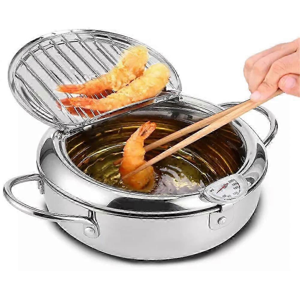 Japanese-style Tempura Fryer Household Small Fryer Oil-saving Pot Mini Special Temperature-controlled Deep Frying Oil Small Pot