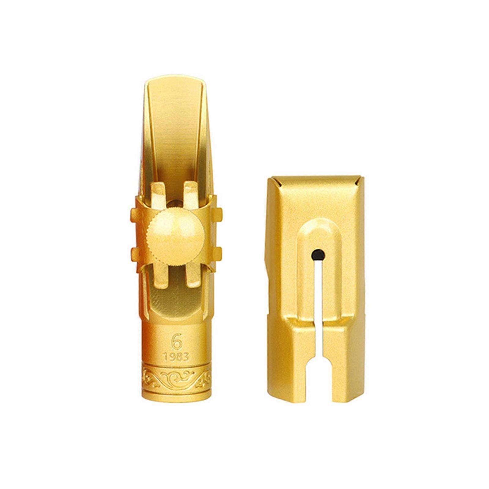 Musikkinstrumenter Tilbehør Metall Munnstykke Sax 5C / 6C / 7C / 8C / 9C Munnstykke med Caps Pads Sopran Saksofon Munnstykke