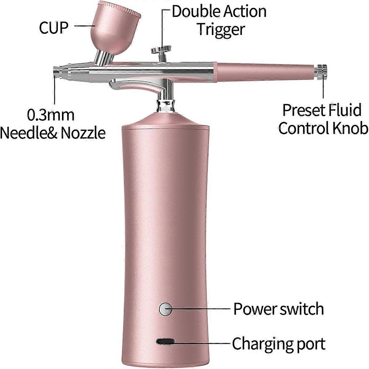 AirBrush Kit with Air Compressor Cordless Airbrush Set for Model B