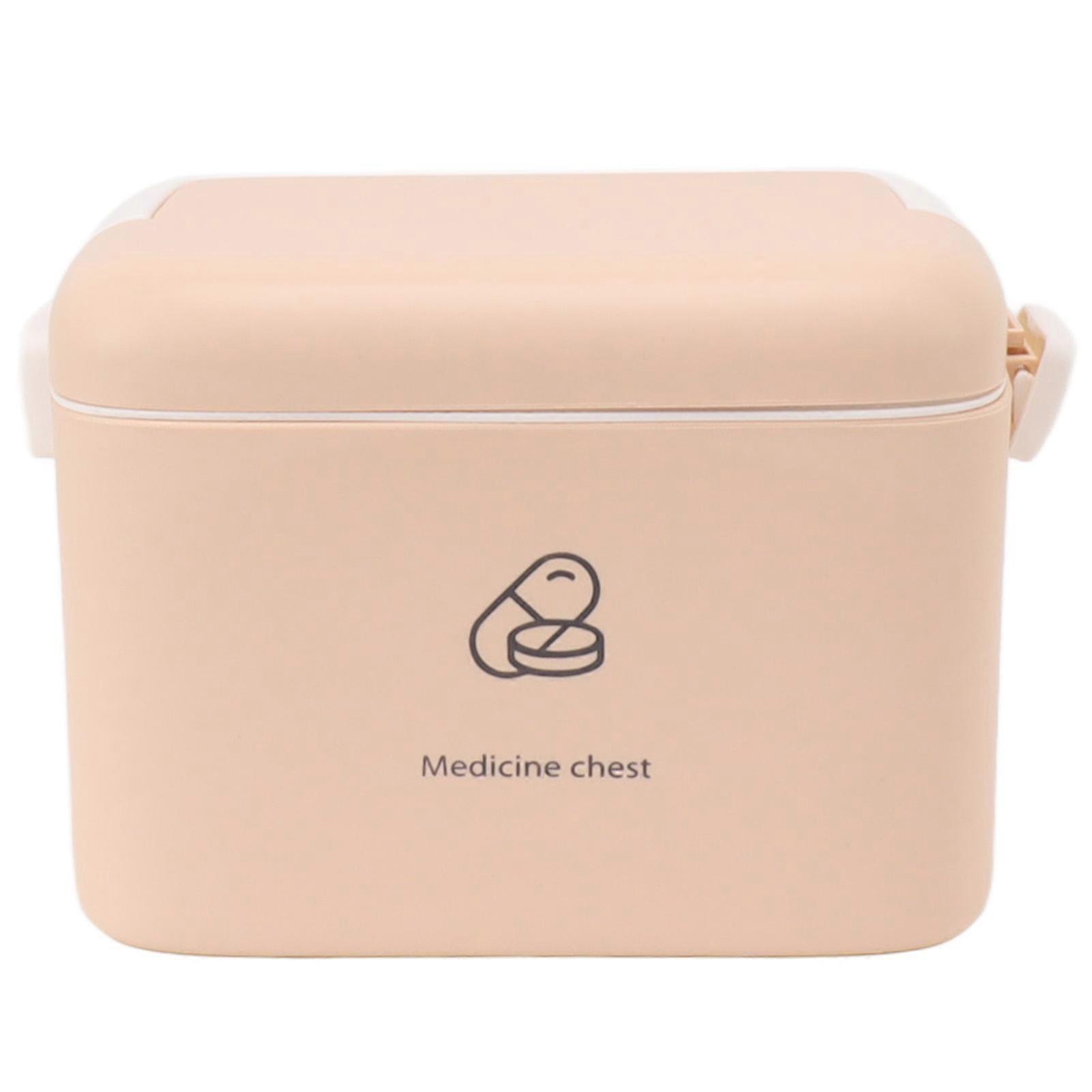 Versatile Companion: Medicine Box Organizer, Thickened PP Materials, Ensures Safe Storage, Removable Tray For Easy Sorting, Multi Functions, Large