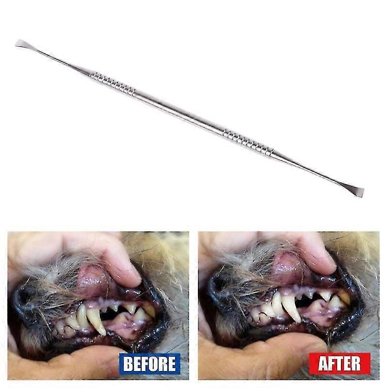 Pet Teeth Cleaning Tools 7 Inch Double For Head Tarter & Plaque Remover Tool
