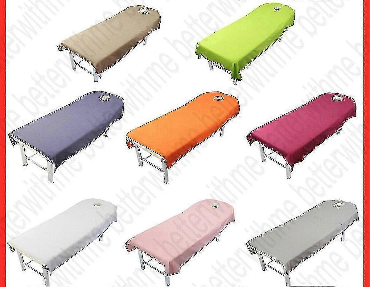 بيوتي مساج طاولة غطاء سرير سبا صالون أريكة ملاءات مرنة بياضات أسرة 190x80 سم - أبيض