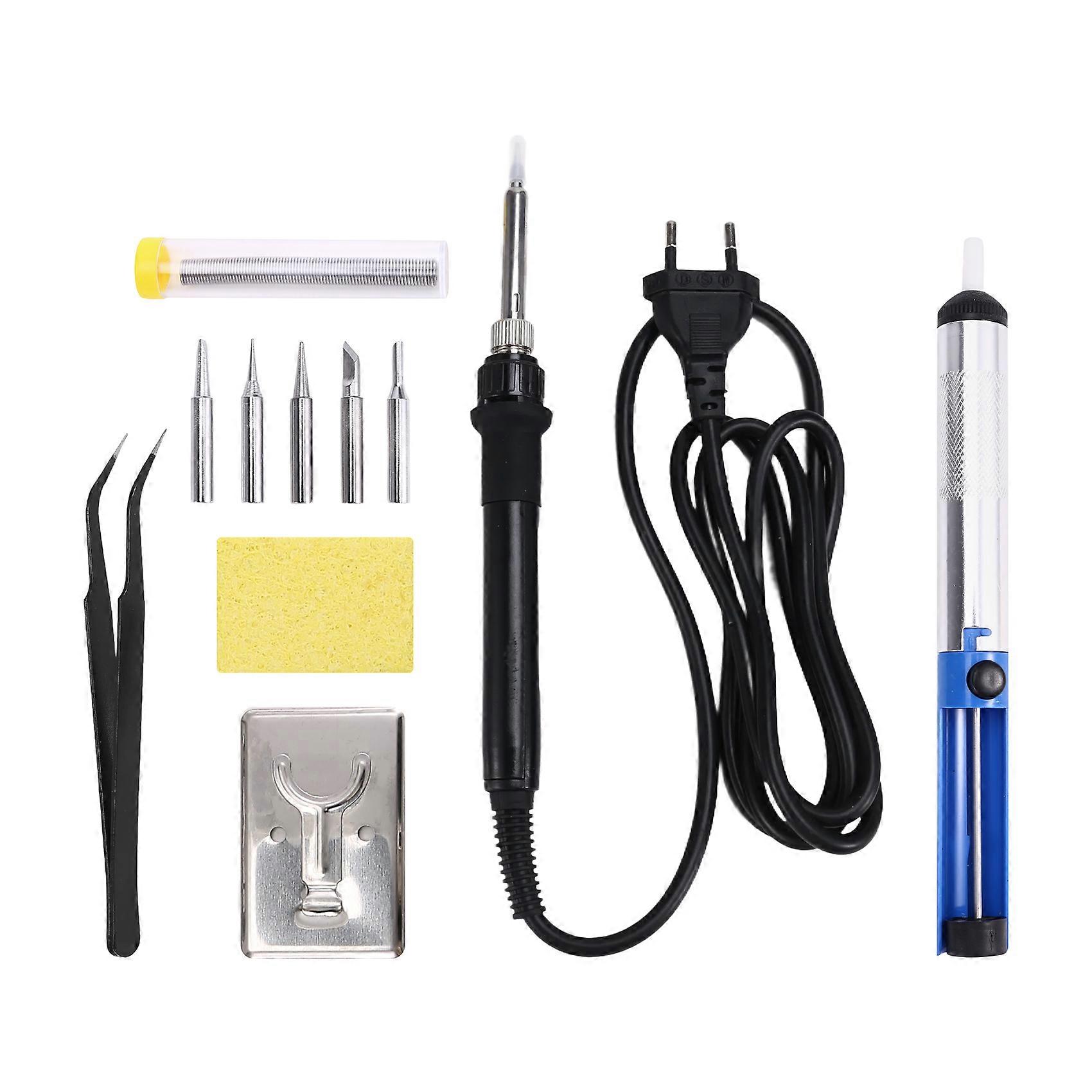 80W Digital Soldering Iron Kit LCD Display, Adjustable Welding Solder Tin with Iron Tips Repair Tool