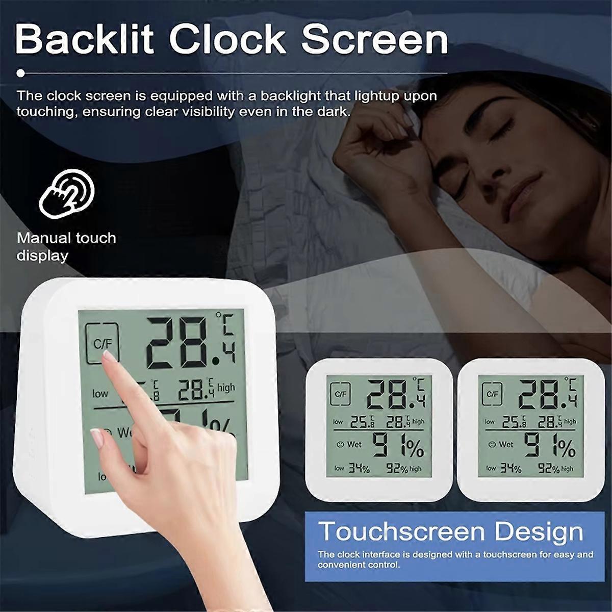 LCD Digital Hygrothermograph Indoor Multifunctional Dual-Screen