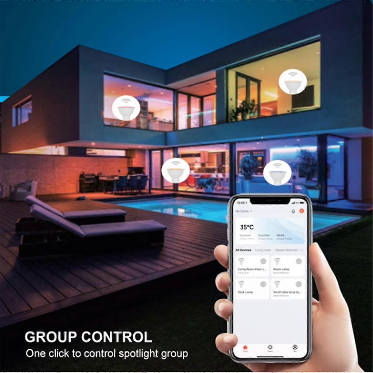 Tuya Bluetooth Light Bulb Dimmable 6W 220V Smart 3Pcs