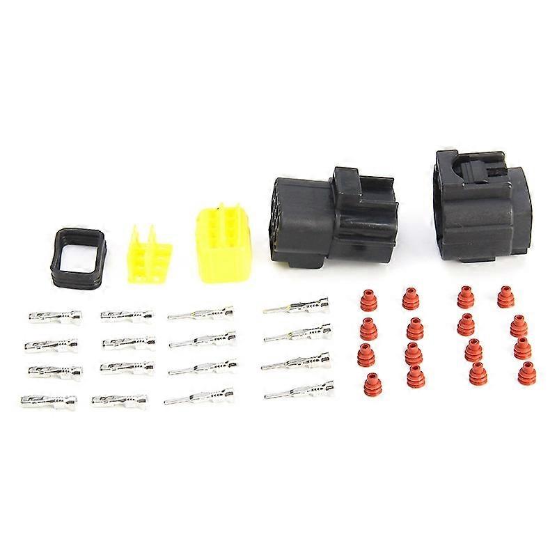 4 Sets DJ70816Y 8 Holes Automobile Waterproof Plug Connector Automobile Plug-In Oil Pump Wiring Harness Generator Plug Set