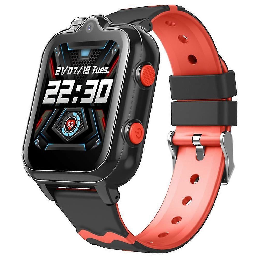 D35-C 4G Phone Kids Smart Watch GPS Tracker Two-Way Video Call Dual-Lens Watch for Children - Blue