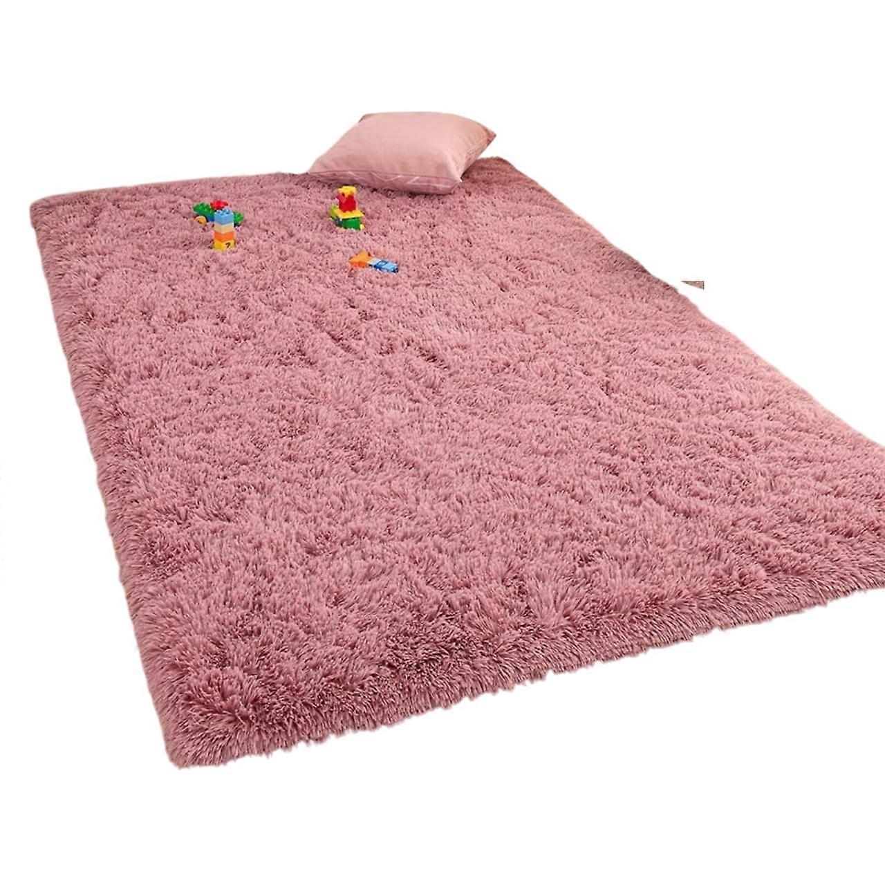 Anti-Slip Shaggy Plain Fur Rugs for Drawing Room