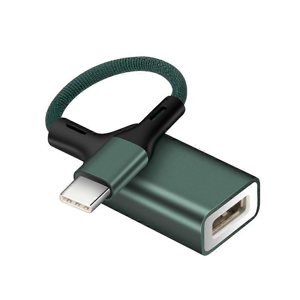 Portable Type C to USB 2.0 Adapter Nylon Weaving Data Cable for Universal Use