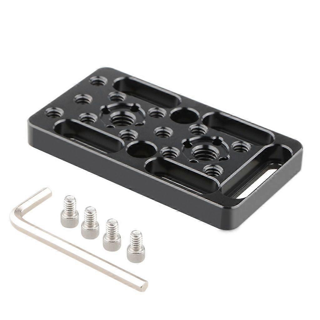 Cheese Plate with 1/4in-20 & 3/8in-16 Thread Cinema Camera Mounting Baseplate
