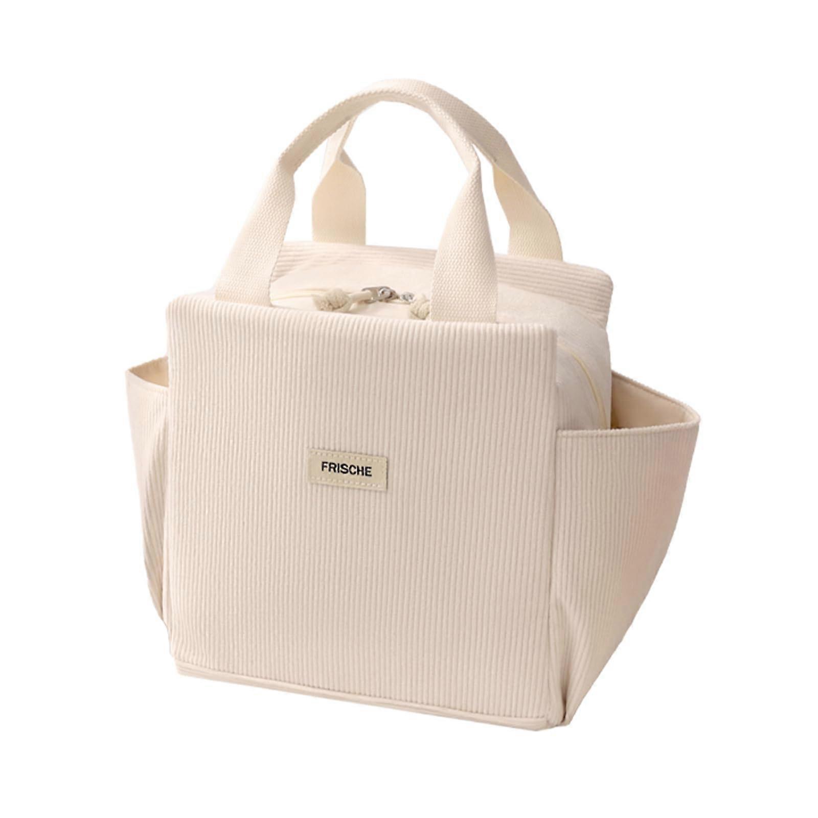 Cute Reusable Insulated Lunch Bag For Work And Picnic, Medium Size, Zipper Closure, Lightweight