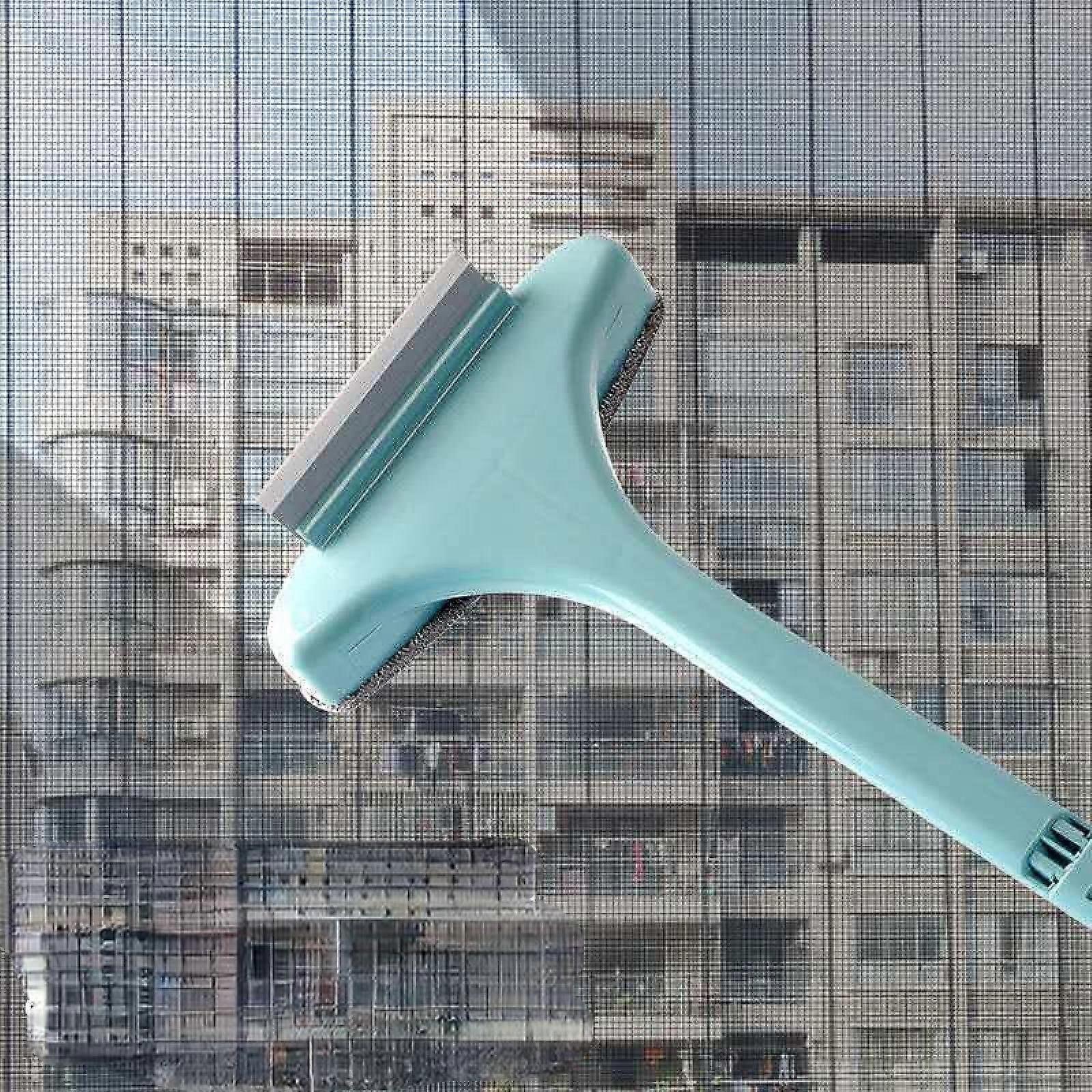 Upgraded Screen Brush Glass Brush for Wet and Dry Cleaning - Large Pink Multi-Function Disassembly-Free Tool