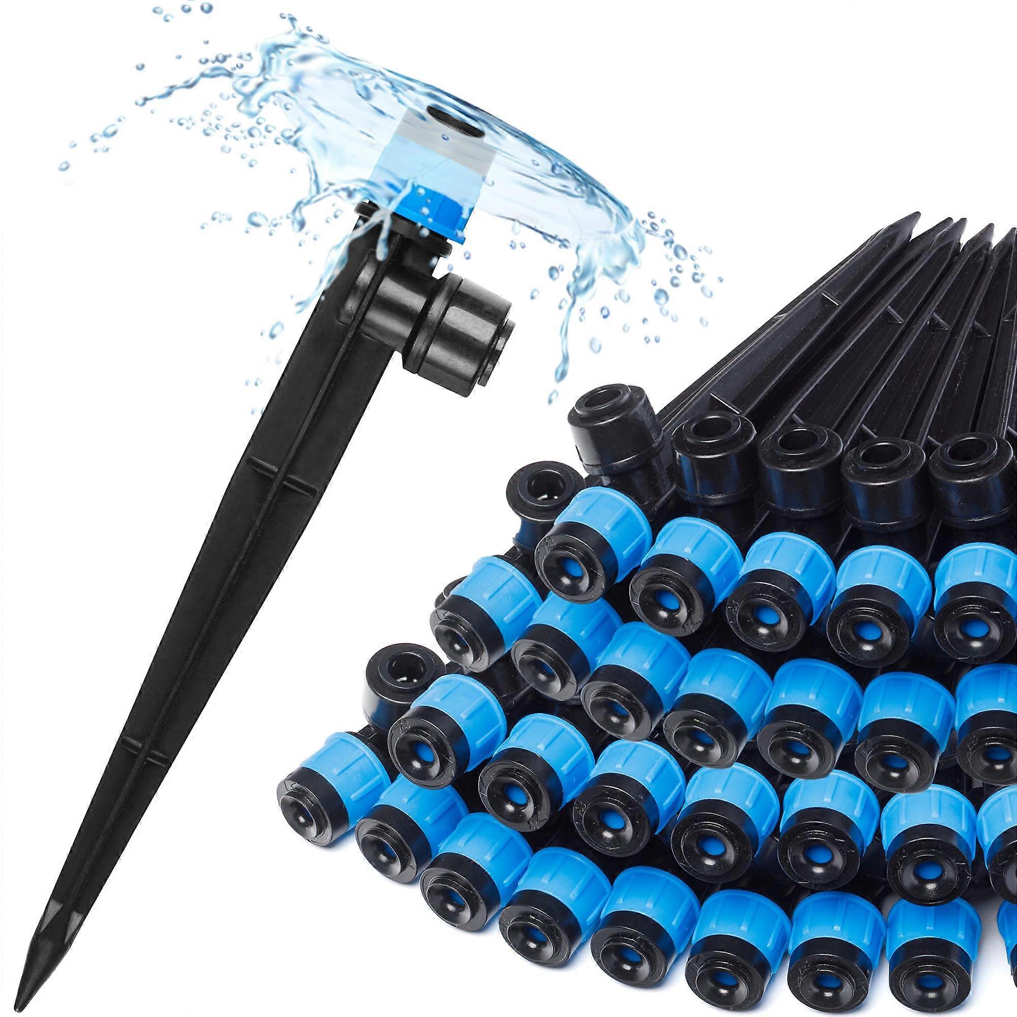 30 Drop Irrigation System 1/4 Inch Drip Irrigation Emitters 360 Degree Adjustable for Garden and Agriculture