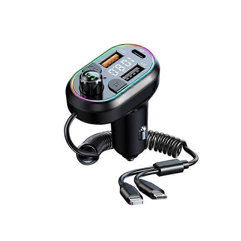 C29 Car Bluetooth 5.0 FM Transmitter Car MP3 Player Fast Charge U Disk Lossless Music Player