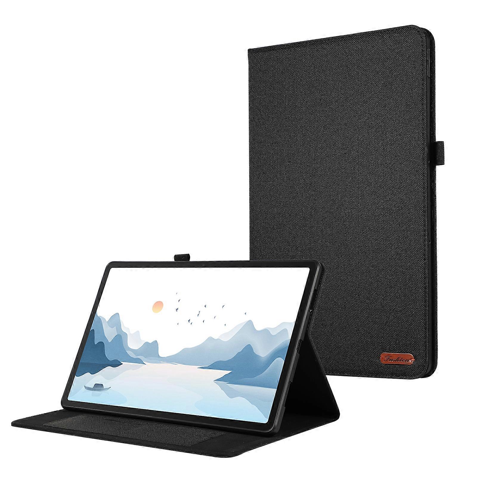 Para Lenovo Tab P12 Horizontal Flip TPU + Tecido PU Capa de Couro para Tablet