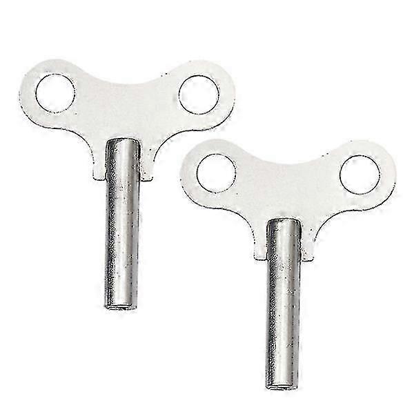 2pcs Steel Clock Key Metal Clock Key Sturdy Clock Tools Winding Chain Repair Tool For Home Shop Clock (silver, Longer Pattern)