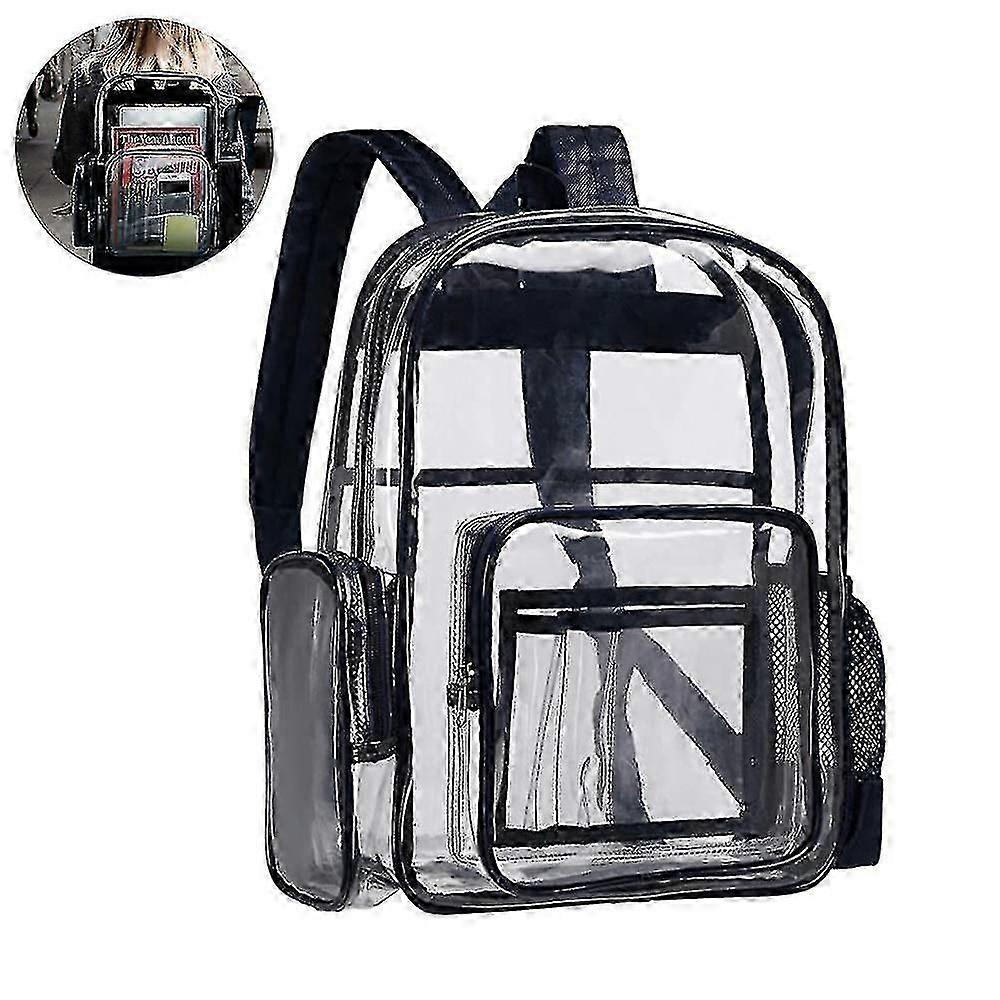 1 Pcs Clear Backpack,heavy Duty See Through Backpack A