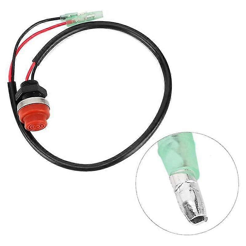 2Pcs Universal Boat Outboard Engine Motor Start Kill Switch Keyless Push Button , Applicable To All