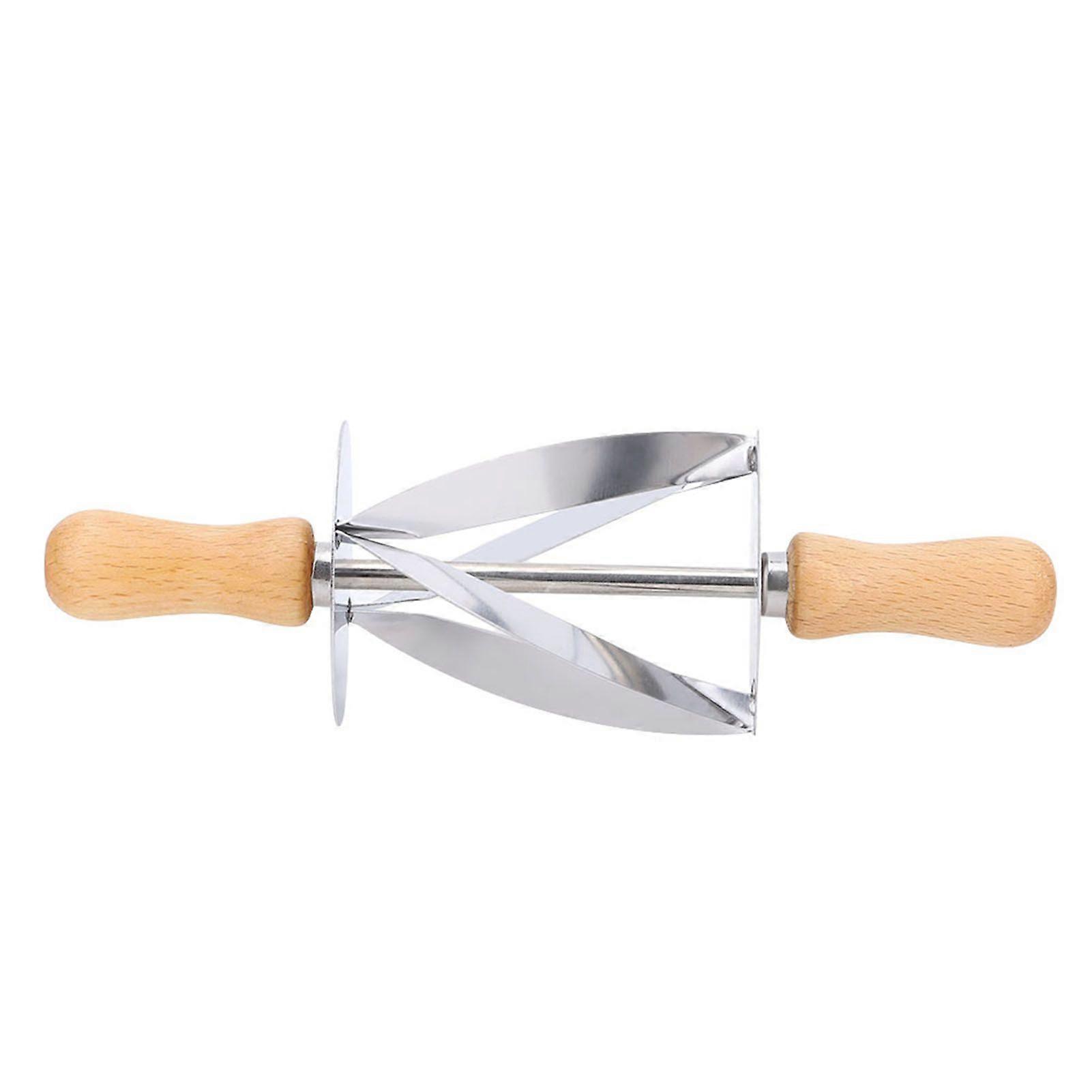 Rulledeigkutter i rustfritt stål for bakverk, croissanter