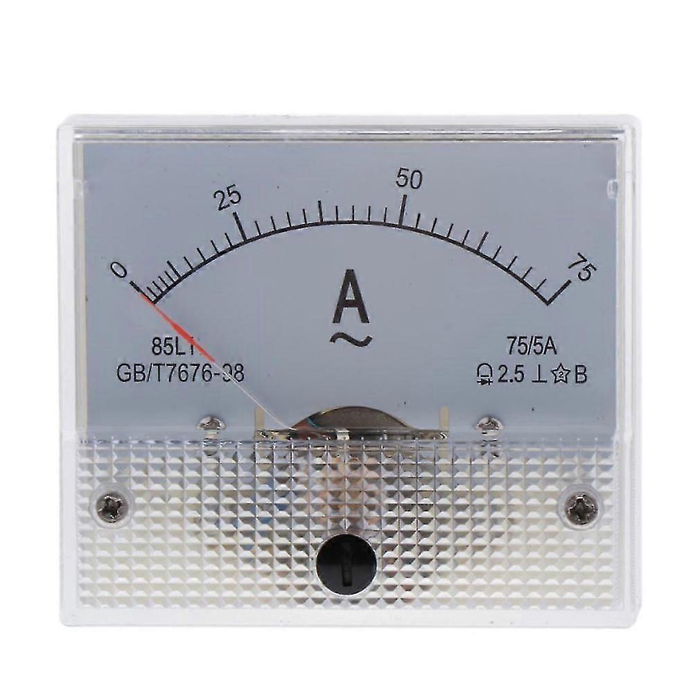 Ac 85l1 Ampere Ammeter Gauge Ammeter Current 0-75a