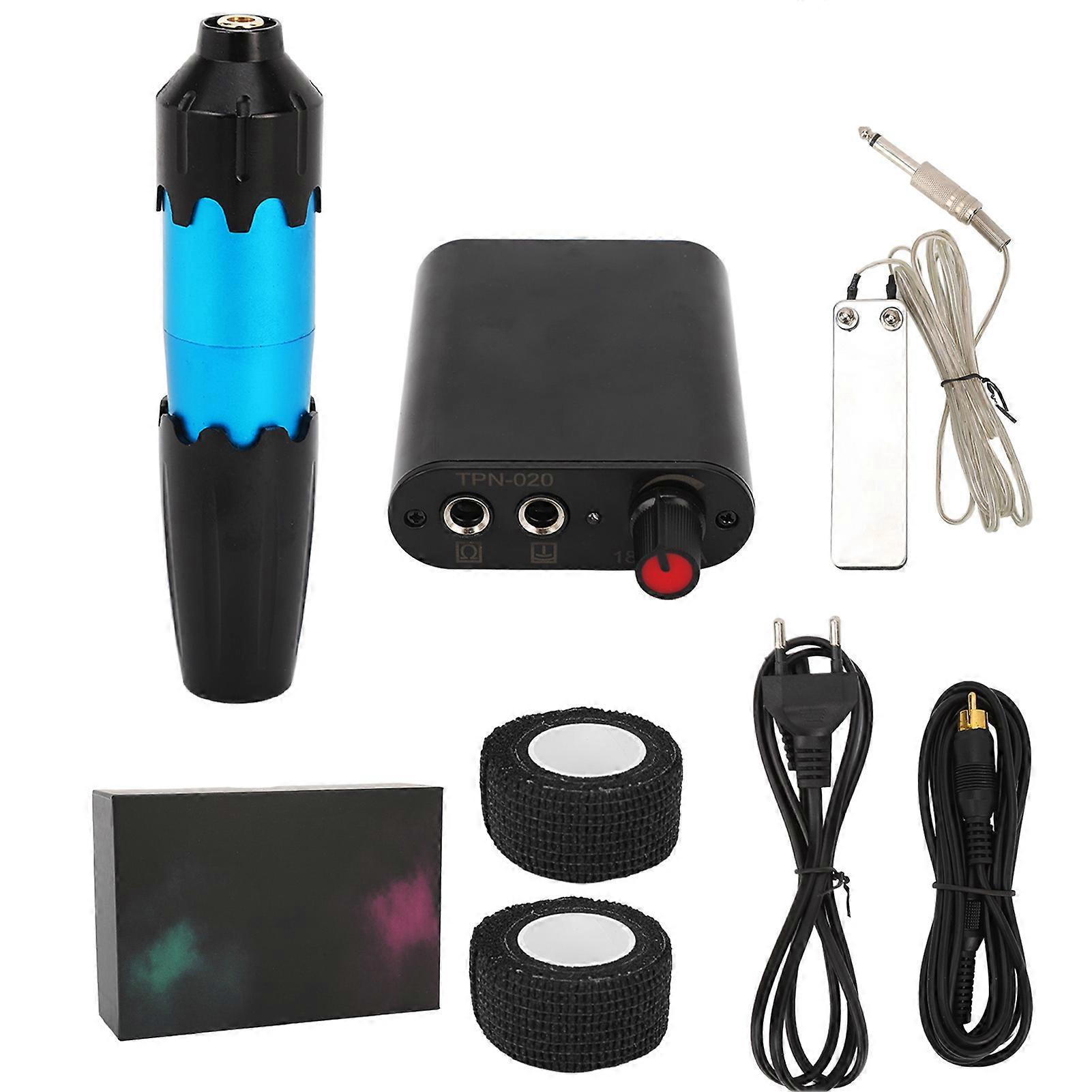 Rotary Tattoo Pen Kit Liner Shader Complete Multi Purpose Tattoo Power Supply Set for Beginners