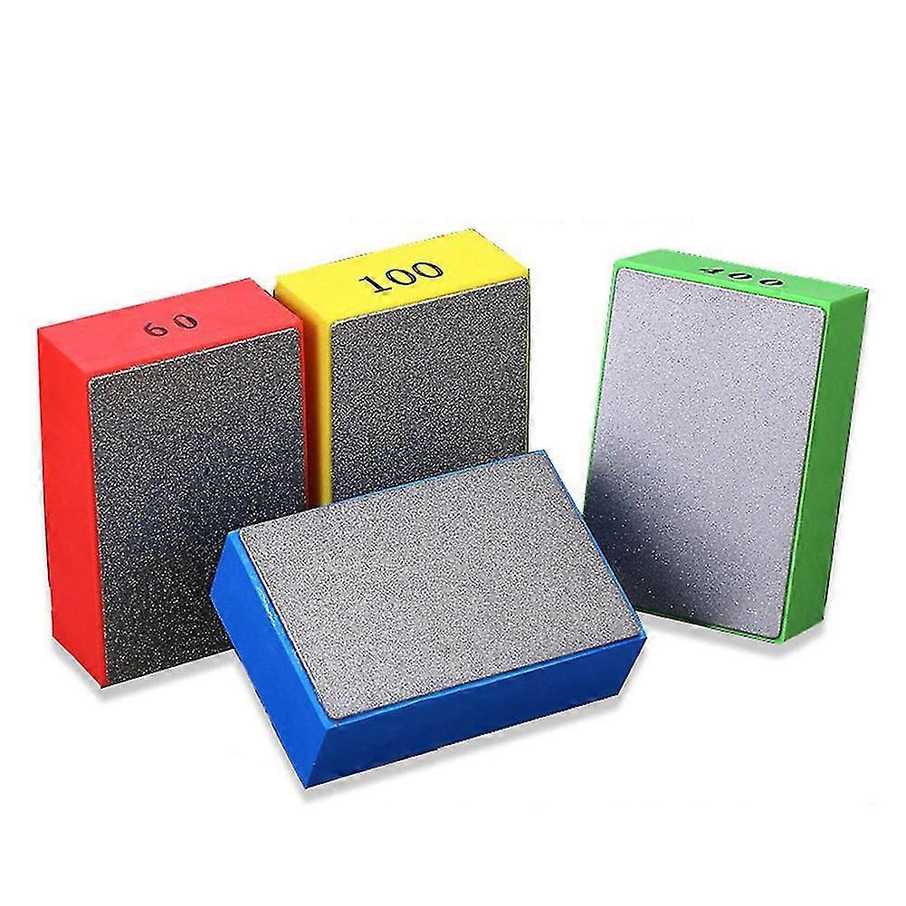 Diamond-hand Polishing Pad Lightweight Foam Backed Tile Trimming Glass Grinding Block Pads