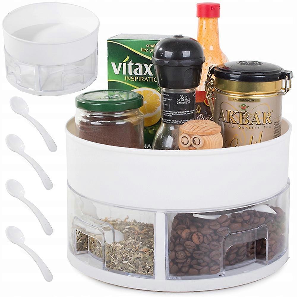 Rotary Kitchen Organizer Drawer Container