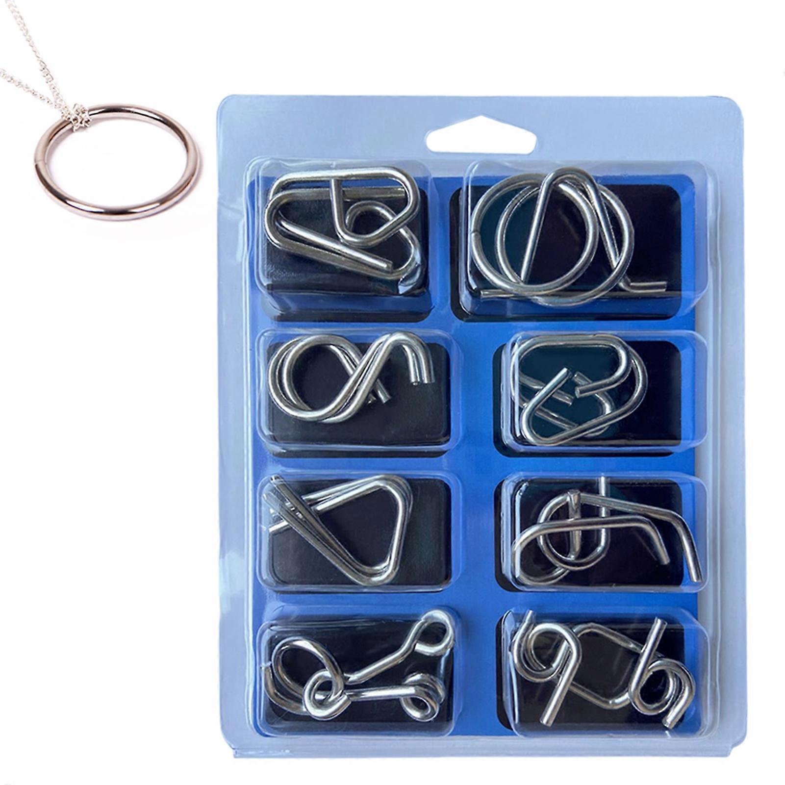 Chinese Interlocking Rings Puzzles for Kids Develops Problem-Solving Skills Criticals Thinking. for Adults Kids Toys