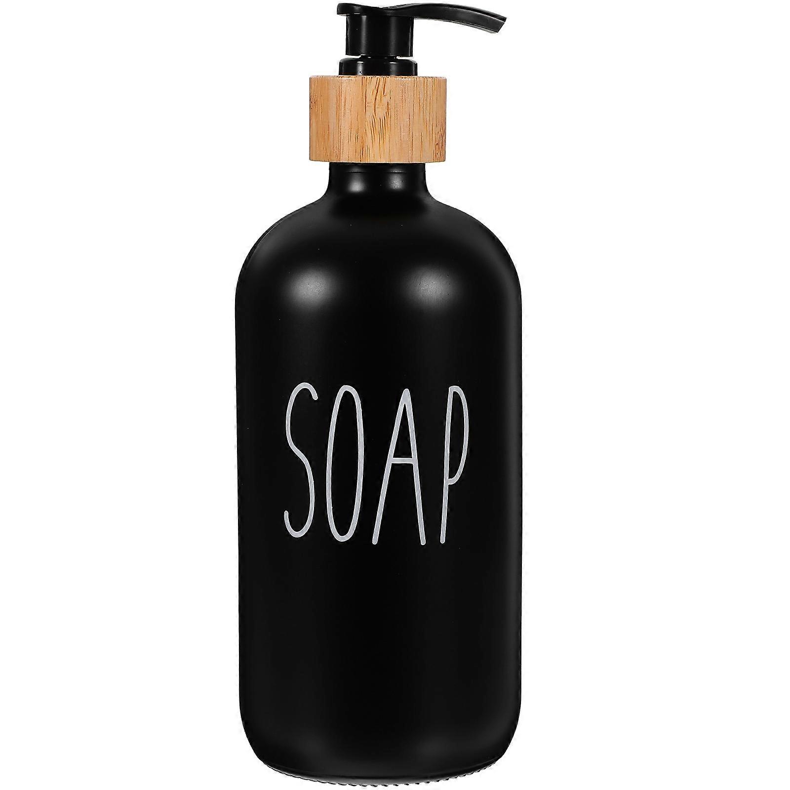 Refillable Glass Soap Dispenser with Pump for Liquid Hand Soap, Lotion, and Various Liquids – Elegant Design for Bathroom, Kitchen, and Office Use