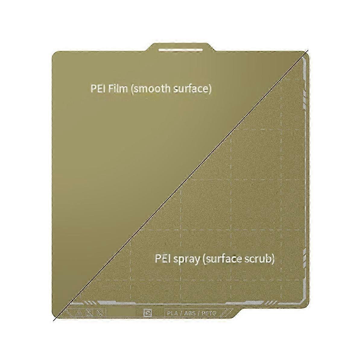 for Bambu Lab P1S P1P Sheet Spring Steel 257x257mm Textured Pei Sheet