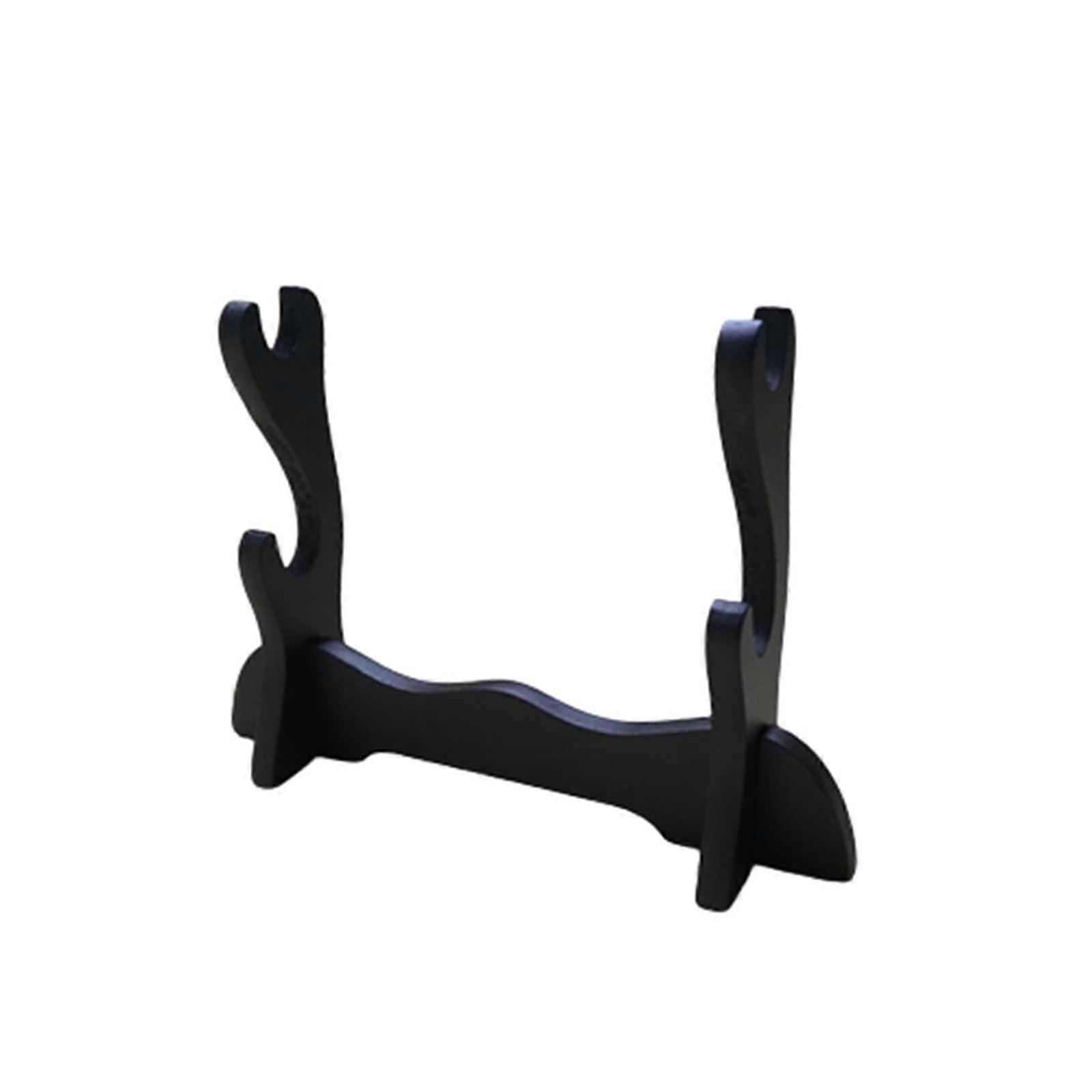 Samurai Sword Holder, Katana Stand, Black Mini Flute Stand, Two Layers