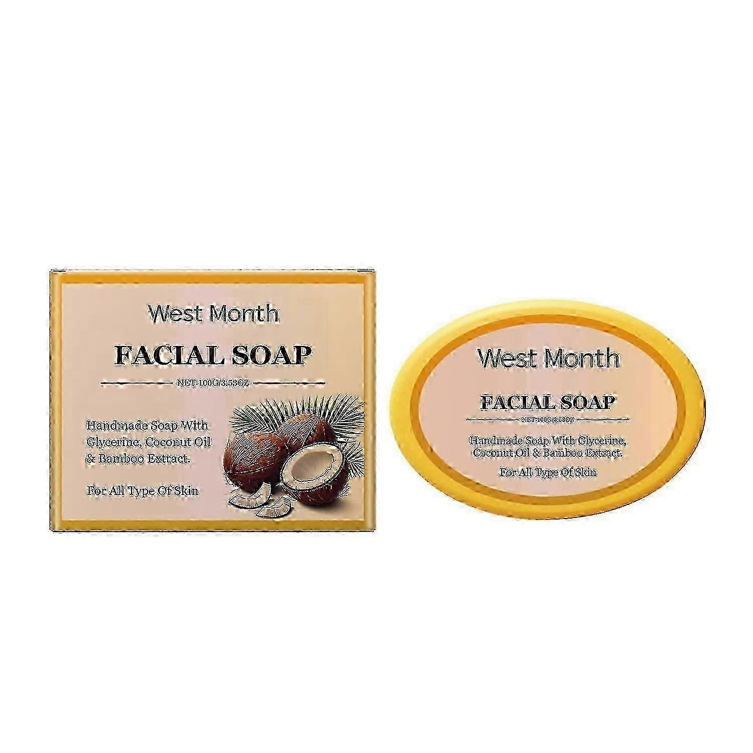 West&Month facial soap moisturizing and hydrating mild cleansing and softening skin refreshing oil