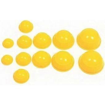 12 Cups Silicone Medical Vacuum Massage Cupping Cups Health Care Travel Setyellow