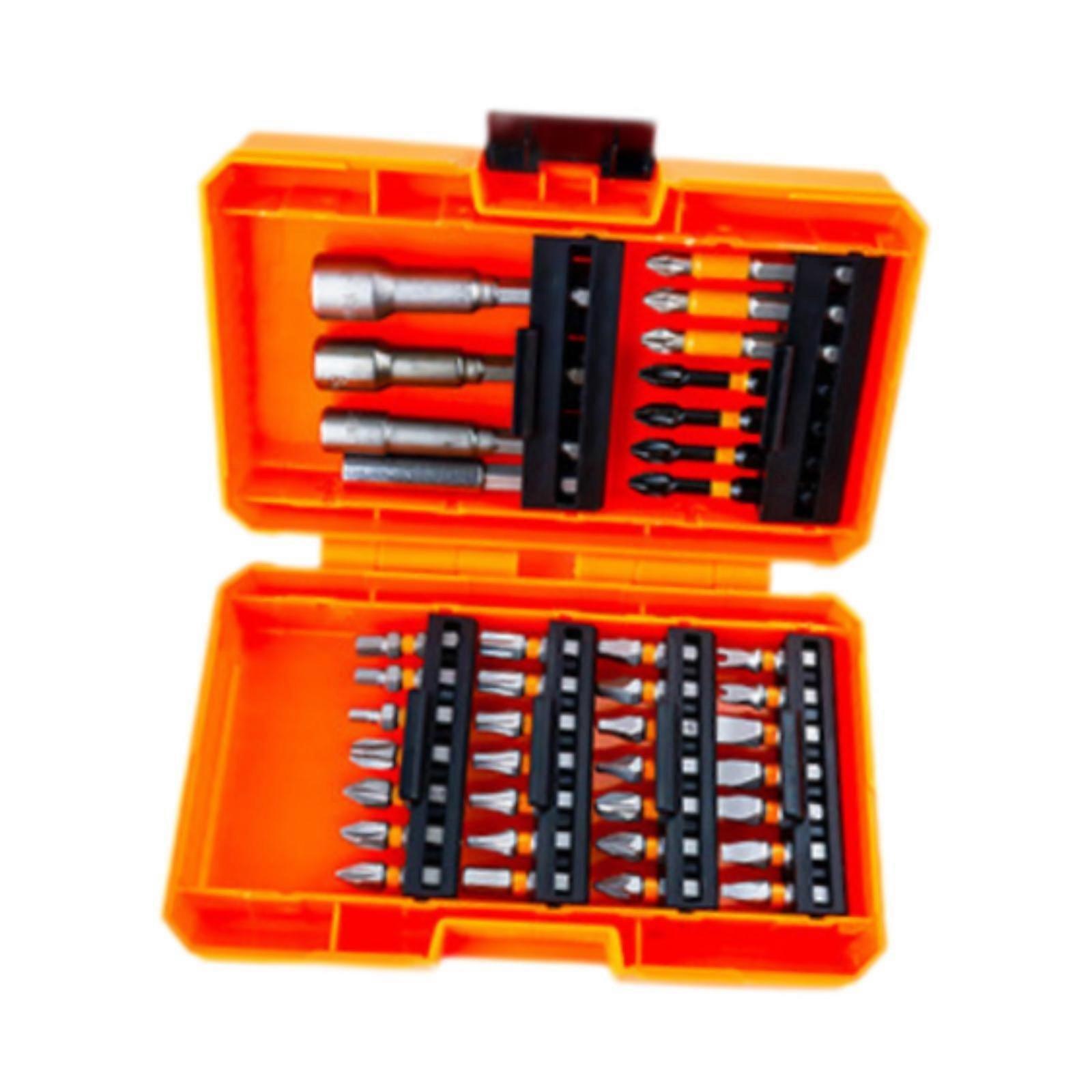 39Pcs Screwdriver Bit Set Accessories for Assembling Furniture 5.9x4x1.8inch