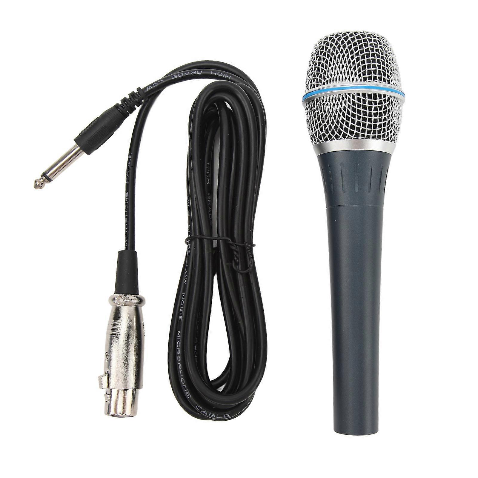 Stage & Streaming Wired Mic with Cardioid Pickup, Anti-Interference & Balanced Sound