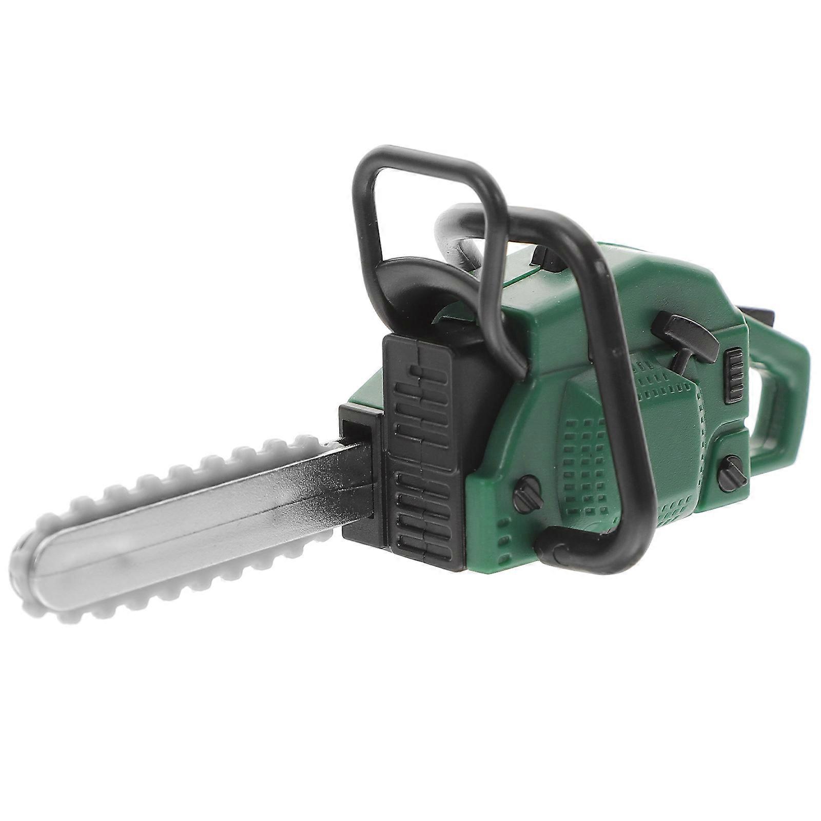 Versatile Miniature Chainsaw, Enhances Dollhouse Decor and Functionality