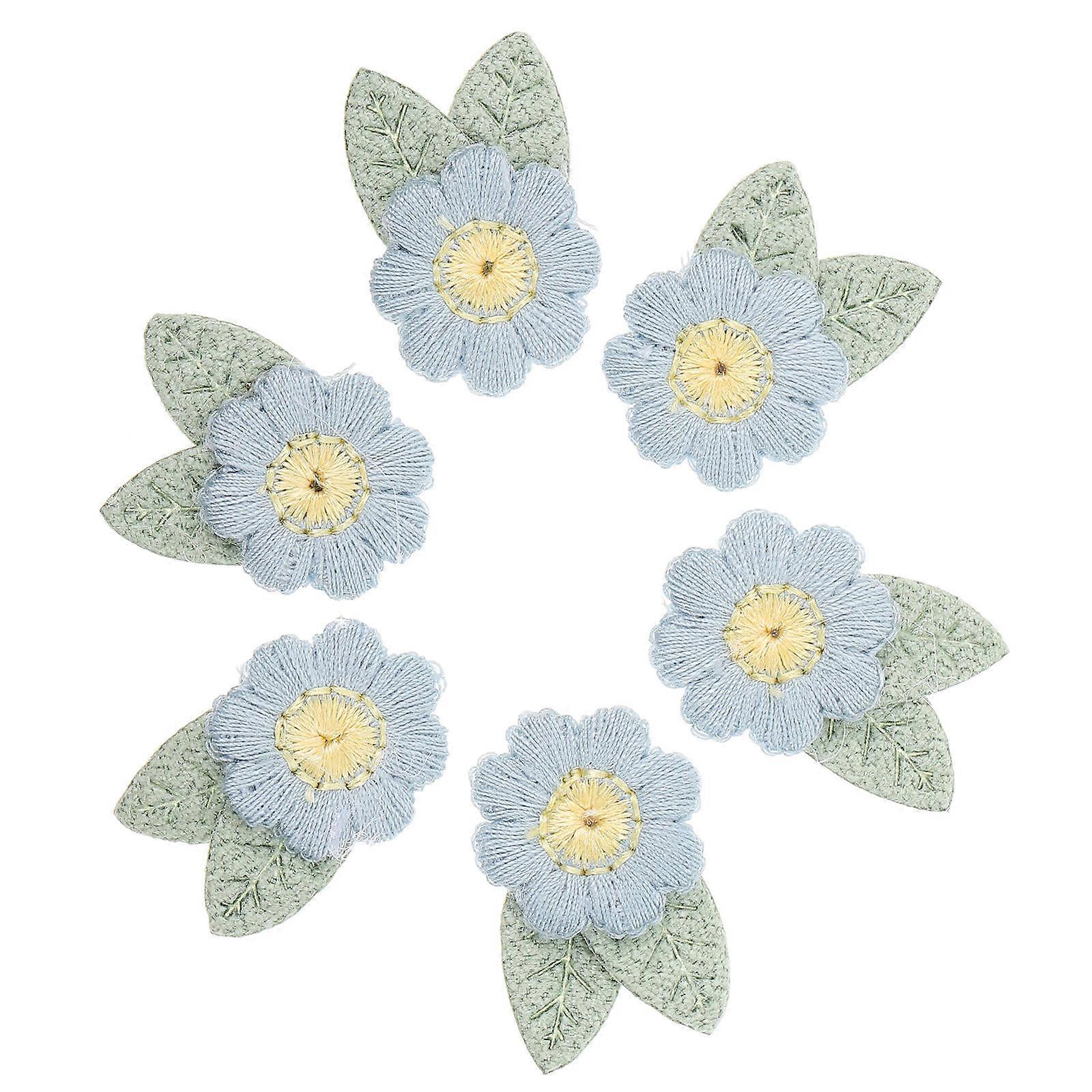 10pcs Embroidered Flower Patches for Clothing DIY Appliques – Durable, Wear Resistant Patches for T Shirts, Dresses & Accessories