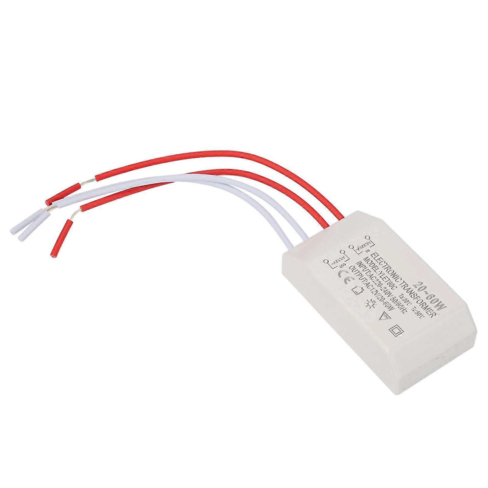 Højkvalitets 220V til AC12V elektronisk transformer 20-60W