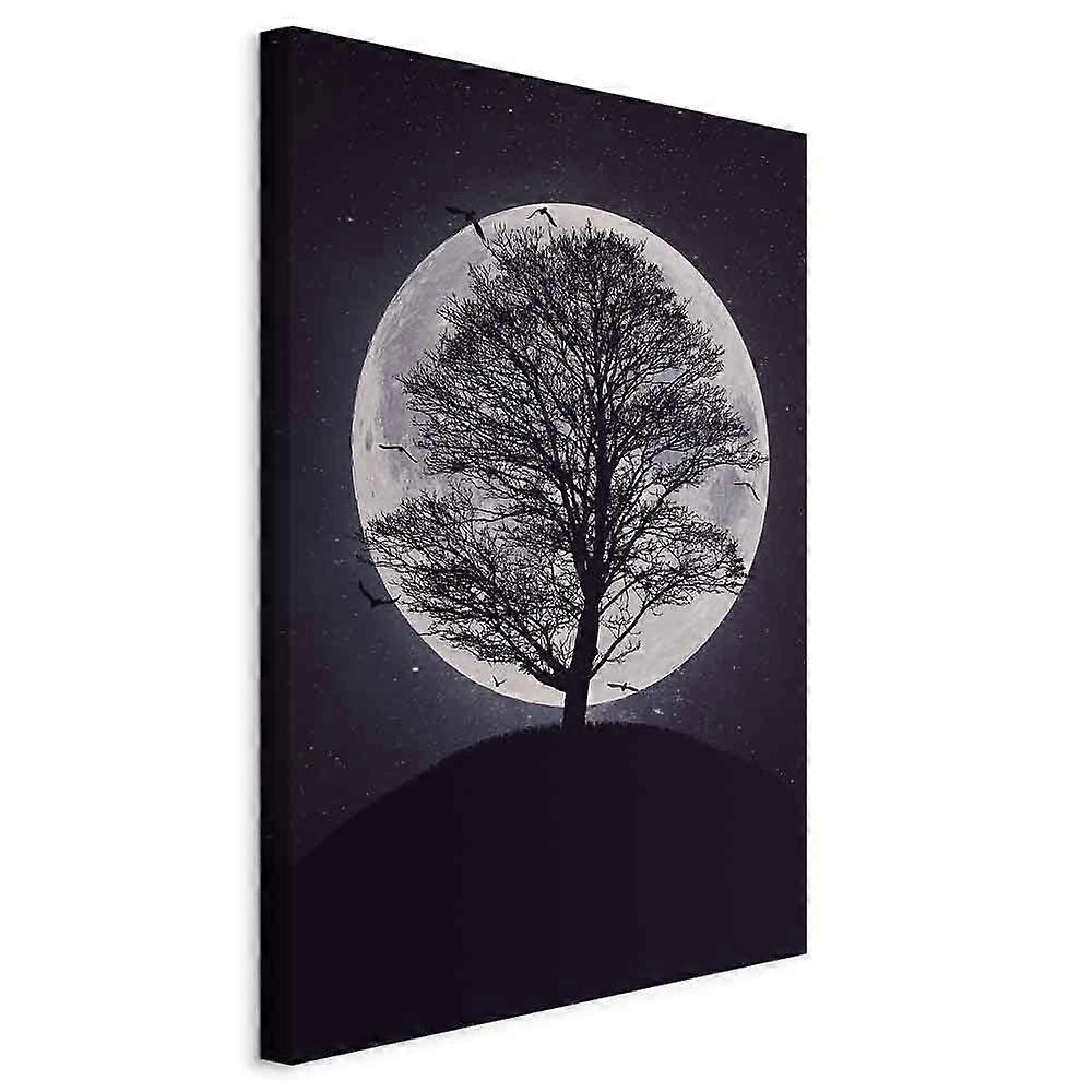 Leinwandbild - Einsamer Baum (1-teilig) Vertikal