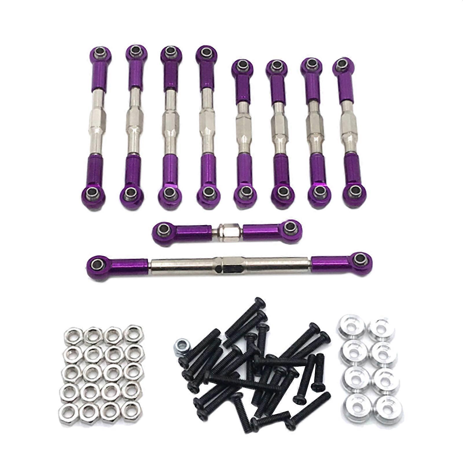 10 STÜCKE Einstellbare Aluminium Lenkung alter Servo Zugstange & Metall Lager Set