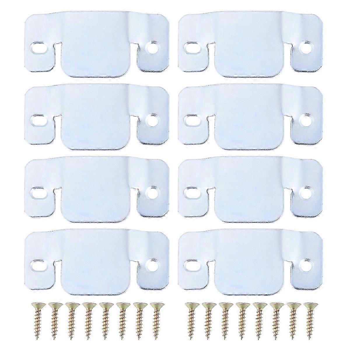 8pcs Universal Sectional Sofa Interlocking Furniture Connector with 16pcs Screws