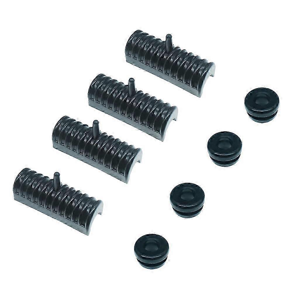 1 Set Black Rubber Bushing for Saddlebag Mount Support 7.2X2.8cm