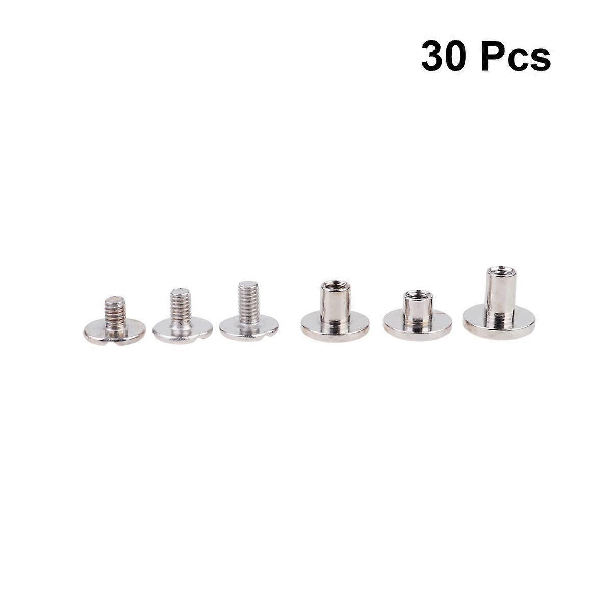 Flat Head Rivet Screws for Leatherwork,Lightweight and Durable Construction