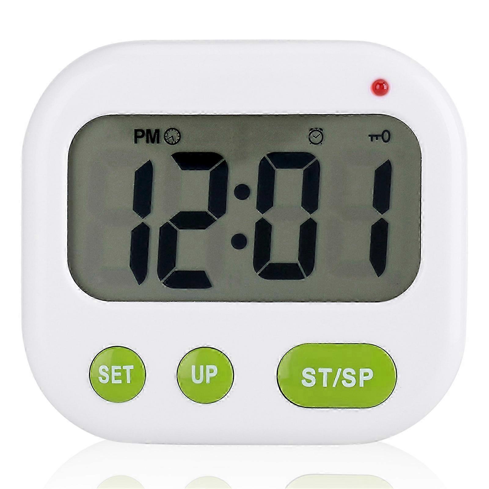 Digital LCD Alarm Clock with Backlight & Kitchen Timer