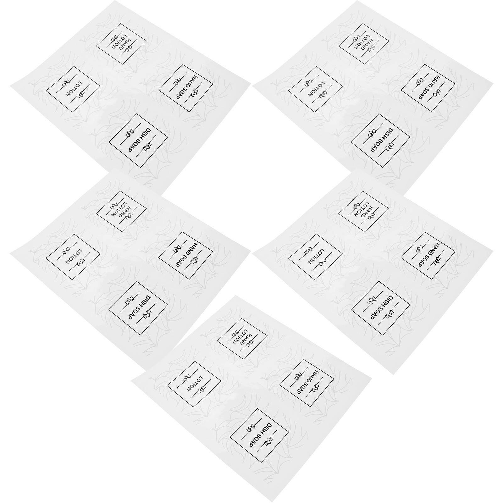 Bathroom Label Set for Organizing Shampoo & Conditioner Bottles – Refillable Stickers for Toiletries & Containers