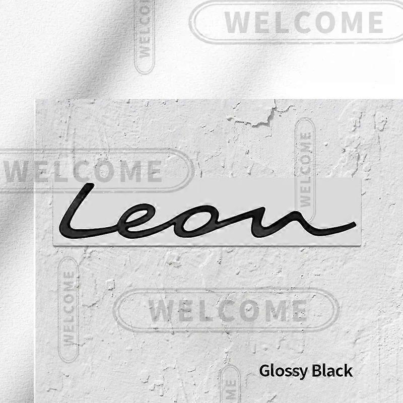 3D-metalli sopii Leon-logoon auton kirjetunnukseen 5f MK3 MK2 mattapintainen kuparimerkkitarra tavaratilan tarroille muotoilutarvikkeet