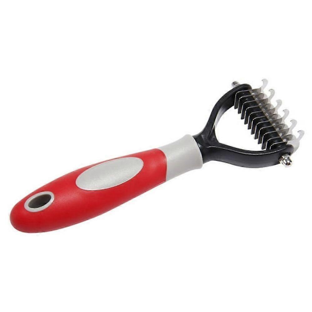 Color double-sided comb knife knot comb-specification: red and gray-large OPP