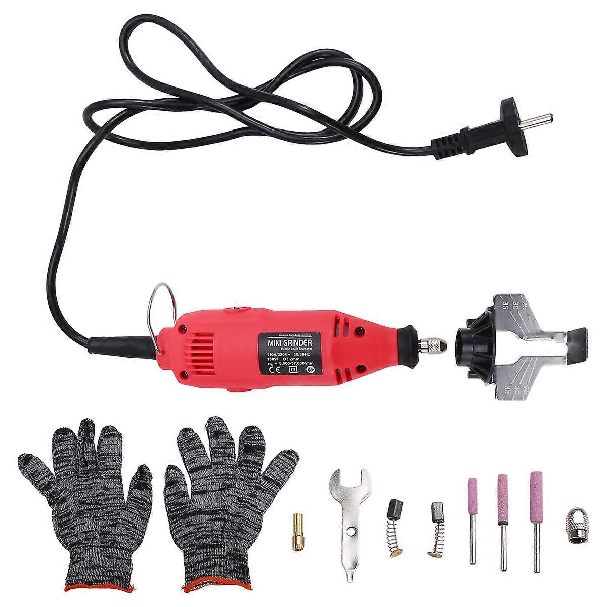180W 5 Gears Electric Power Grinder Machine Grind Chainsaw EU Plug
