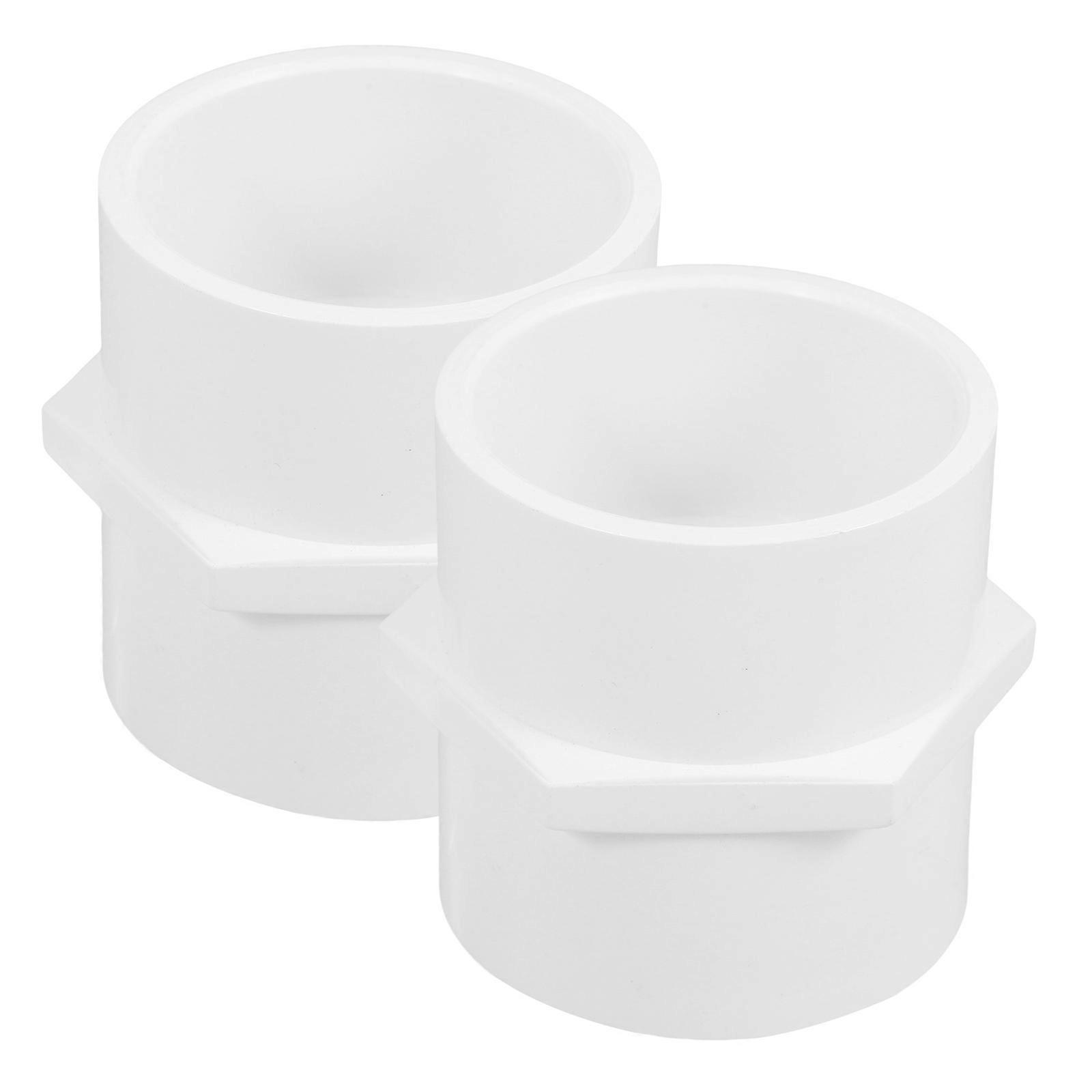 2pcs PVC Pipe Adapter Connector, Impact Resistant, Threaded Fittings for Quick Installation in Irrigation and Plumbing Systems, Indoor/Outdoor Use