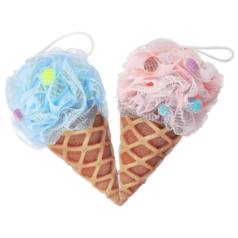 Back Scrubber Loofah For Bathing With Dense Mesh 2Pcs